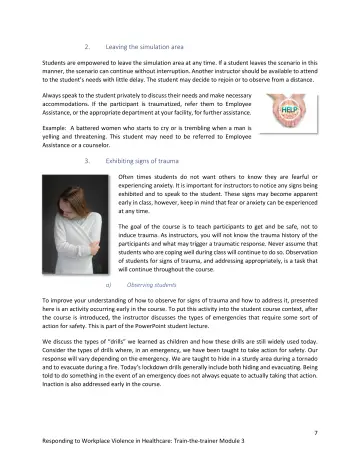 Page 7: Leaving the simulation area