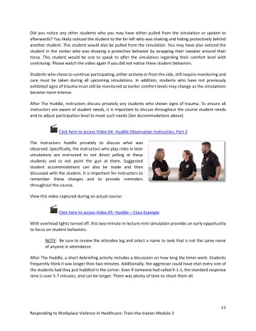 Page 11: Did you notice any other students who you may have either pulled from the simulation or…