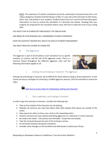 Page 4: NOTE: The importance of realistic simulations cannot be understated. …