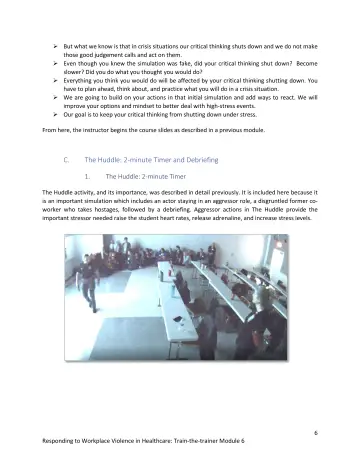 Page 6: But what we know is that in crisis situations our critical thinking shuts down and we do…