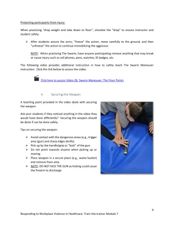 Page 9: Protecting participants from injury: