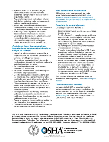 Page 2: Aprender a reconocer, evitar o mitigar situaciones potencialmente violentas asistiendo a…