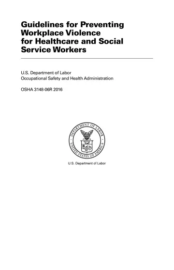 Page 3: Guidelines for Preventing Workplace Violence for Healthcare and Social Service Workers