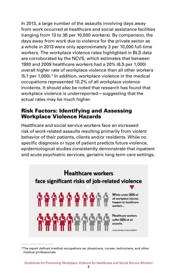 Page 9: Risk Factors: Identifying and Assessing Workplace Violence Hazards