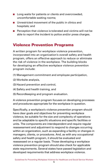 Page 11: Violence Prevention Programs