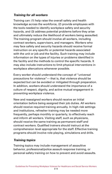 Page 31: Training for all workers